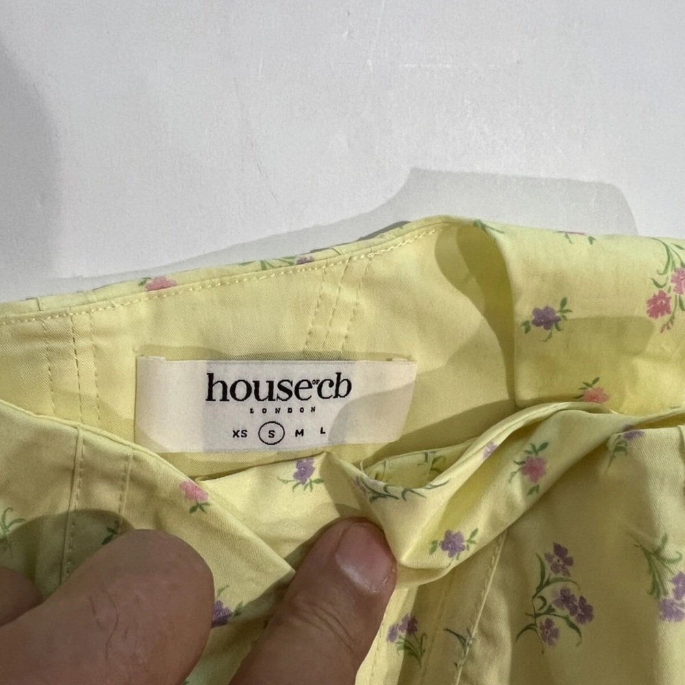 House of CB POPPY Lemon Floral Corset Small US4-6 $105 - Picture 5 of 5